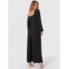 imageANRABESS Womens Jumpsuits Dressy Long Sleeve Wide Leg V Neck Pants Rompers 2026 Fall Formal One Piece Wedding Guest OutfitsBlack