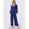imageANRABESS Womens Jumpsuits Dressy Long Sleeve Wide Leg V Neck Pants Rompers 2026 Fall Formal One Piece Wedding Guest OutfitsNavy Blue