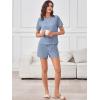imageANRABESS Womens Lounge Pajamas Short Set 2026 Casual Summer 2 Piece Outfits Lightweight Loungewear ClothesLight Blue