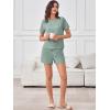 imageANRABESS Womens Lounge Pajamas Short Set 2026 Casual Summer 2 Piece Outfits Lightweight Loungewear ClothesLight Green