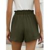 imageANRABESS Womens Shorts Casual Summer High Waisted Elastic Drawstring Comfy Lounge Wide Leg Short Pants Beach Vacation ClothesArmy Green