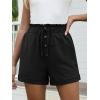 imageANRABESS Womens Shorts Casual Summer High Waisted Elastic Drawstring Comfy Lounge Wide Leg Short Pants Beach Vacation ClothesBlack