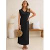 imageANRABESS Womens Summer Casual Maxi Dresses Sleeveless V Neck Split WrinkleFree Long Sundress Beach Vacation Travel ClothesBlack
