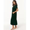 imageANRABESS Womens Summer Casual Short Sleeve T Shirts Maxi Dress Flowy V Neck Tiered Beach Vacation Sundress 2026 OutfitsDeep Green