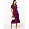 imageANRABESS Womens Summer Casual Short Sleeve T Shirts Maxi Dress Flowy V Neck Tiered Beach Vacation Sundress 2026 OutfitsPurple