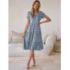 imageANRABESS Womens Summer Causal Dresses V Neck Short Sleeve Midi Dress 2026 Flowy Tiered Boho Beach Sundress Vacation OutfitsFloral Blue