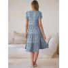 imageANRABESS Womens Summer Causal Dresses V Neck Short Sleeve Midi Dress 2026 Flowy Tiered Boho Beach Sundress Vacation OutfitsFloral Blue