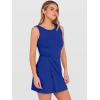 imageANRABESS Womens Summer Dress 2026 Athletic Romper Skort Sleeveless Twist Waist Bodycon Night Out Mini Dress Built in ShortsRoyal Blue