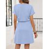 imageANRABESS Womens Summer Dresses Casual V Neck Short Sleeve Elastic Waist Mini Tshirt Dress Beach Vacation Sundress with PocketLight Blue