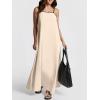 imageANRABESS Womens Summer Maxi Dress Casual Spaghetti Straps Sundress Flowy Long Dresses with Pocket 2026 Beach Vacation OutfitsBeige