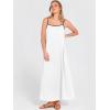 imageANRABESS Womens Summer Maxi Dress Casual Spaghetti Straps Sundress Flowy Long Dresses with Pocket 2026 Beach Vacation OutfitsWhite