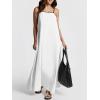 imageANRABESS Womens Summer Maxi Dress Casual Spaghetti Straps Sundress Flowy Long Dresses with Pocket 2026 Beach Vacation OutfitsWhite
