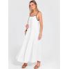 imageANRABESS Womens Summer Maxi Dress Casual Spaghetti Straps Sundress Flowy Long Dresses with Pocket 2026 Beach Vacation OutfitsWhite