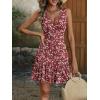 imageANRABESS Womens Summer Mini Dress 2026 Sleeveless Sexy Wrap V Neck ALine Boho Floral Sundress Casual Flowy Beach DressesFloral Red