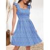 imageANRABESS Womens Summer Short Dress 2026 Square Neck Sleeveless A Line Ruffled Wedding Casual Cute Teen Beach Mini SundressBlue Floral 02