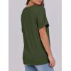 imageANRABESS Womens T Shirts Short Sleeve V Neck Shirts Summer Loose Fit Dressy Tops Business Casual Blouses 2026 Basic TeesArmy Green