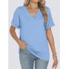 imageANRABESS Womens T Shirts Short Sleeve V Neck Shirts Summer Loose Fit Dressy Tops Business Casual Blouses 2026 Basic TeesLight Blue
