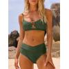 imageANRABESS Womens Triangle Bikini Sets O Ring Cut Out Two Piece Swimsuit Mid Rise Cute 2026 Summer Beach Cheeky Bathing SuitsArmy Green