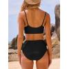 imageANRABESS Womens Triangle Bikini Sets O Ring Cut Out Two Piece Swimsuit Mid Rise Cute 2026 Summer Beach Cheeky Bathing SuitsBlack