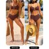 imageANRABESS Womens Triangle Bikini Sets O Ring Cut Out Two Piece Swimsuit Mid Rise Cute 2026 Summer Beach Cheeky Bathing SuitsBrown