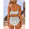 imageANRABESS Womens Triangle Bikini Sets O Ring Cut Out Two Piece Swimsuit Mid Rise Cute 2026 Summer Beach Cheeky Bathing SuitsWhite