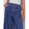 imageANRABESS Womens Wide Leg Barrel Jeans 2026 Fashion Spring Baggy High Waisted Trendy Cropped Flowy Denim Pants with PocketsDark Blue