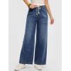 imageANRABESS Womens Wide Leg Jeans High Waisted Trendy Drawstring Denim Pants Casual Relaxed Fit Trouser with PocketsNavy Blue