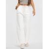 imageANRABESS Womens Wide Leg Jeans High Waisted Trendy Drawstring Denim Pants Casual Relaxed Fit Trouser with PocketsWhite