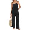 imageANRABESS 2 Piece Sets for Women Summer Casual Lounge Spaghetti Strap Top Wide Leg Pants Set Vacation Beach Travel OutfitsBlack