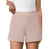 imageANRABESS Shorts for Women Summer Casual High Waisted Side Zipper Dressy Shorts with Pockets Comfy Cute 2026 Vacation OutfitsLight Khaki