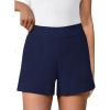 imageANRABESS Shorts for Women Summer Casual High Waisted Side Zipper Dressy Shorts with Pockets Comfy Cute 2026 Vacation OutfitsNavy