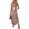 imageANRABESS Women Summer Casual Sleeveless Square Neck Beach Maxi Dress 2026 Trendy Loose Fit Split Tank Shirt Vacation SundressBlue Orange Floral