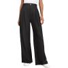 imageANRABESS Women Wide Leg Dress Pants 2026 Summer High Waisted Business Casual Work Trousers Dressy Office Palazzo Pants SlacksBlack