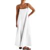 imageANRABESS Womens Summer Maxi Dress Casual Spaghetti Straps Sundress Flowy Long Dresses with Pocket 2026 Beach Vacation OutfitsWhite