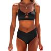 imageANRABESS Womens Triangle Bikini Sets O Ring Cut Out Two Piece Swimsuit Mid Rise Cute 2026 Summer Beach Cheeky Bathing SuitsBlack