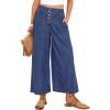 imageANRABESS Womens Wide Leg Barrel Jeans 2026 Fashion Spring Baggy High Waisted Trendy Cropped Flowy Denim Pants with PocketsDark Blue