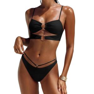 imageANRABESS Bikini Sets for Women Two Piece Swimsuit Summer Sexy Double Loop Cheeky Thong Bathing Suits Beach Vacation SwimwearBlack