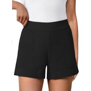 imageANRABESS Shorts for Women Summer Casual High Waisted Side Zipper Dressy Shorts with Pockets Comfy Cute 2026 Vacation OutfitsBlack