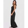 imageANRABESS Jumpsuits for Women Dressy Casual Smocked Sleeveless Wide Leg Longe Rompers One Piece 2026 Summer Vacation OutfitsBlack