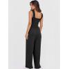 imageANRABESS Jumpsuits for Women Dressy Casual Smocked Sleeveless Wide Leg Longe Rompers One Piece 2026 Summer Vacation OutfitsBlack