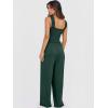 imageANRABESS Jumpsuits for Women Dressy Casual Smocked Sleeveless Wide Leg Longe Rompers One Piece 2026 Summer Vacation OutfitsDeep Green