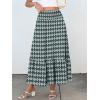 imageANRABESS Maxi Skirts for Women 2026 Summer Boho Long Flowy Floral Elastic High Waist Skirt Casual Travel Skirt with PocketsFloral Dark Green