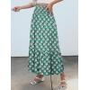 imageANRABESS Maxi Skirts for Women 2026 Summer Boho Long Flowy Floral Elastic High Waist Skirt Casual Travel Skirt with PocketsGreen