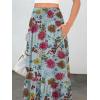 imageANRABESS Maxi Skirts for Women 2026 Summer Boho Long Flowy Floral Elastic High Waist Skirt Casual Travel Skirt with PocketsGreen Floral