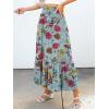 imageANRABESS Maxi Skirts for Women 2026 Summer Boho Long Flowy Floral Elastic High Waist Skirt Casual Travel Skirt with PocketsGreen Floral