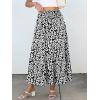 imageANRABESS Maxi Skirts for Women 2026 Summer Boho Long Flowy Floral Elastic High Waist Skirt Casual Travel Skirt with PocketsLeopard Print