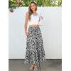 imageANRABESS Maxi Skirts for Women 2026 Summer Boho Long Flowy Floral Elastic High Waist Skirt Casual Travel Skirt with PocketsLeopard Print