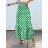 imageANRABESS Maxi Skirts for Women 2026 Summer Boho Long Flowy Floral Elastic High Waist Skirt Casual Travel Skirt with PocketsLight Green