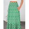 imageANRABESS Maxi Skirts for Women 2026 Summer Boho Long Flowy Floral Elastic High Waist Skirt Casual Travel Skirt with PocketsLight Green