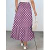 imageANRABESS Maxi Skirts for Women 2026 Summer Boho Long Flowy Floral Elastic High Waist Skirt Casual Travel Skirt with PocketsPurple Floral